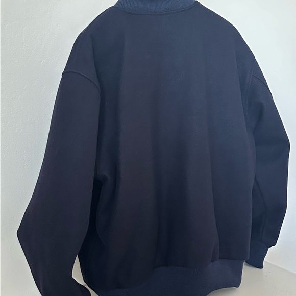 Late Show David Letterman Wool Varsity Jacket Made USA Size L Golden Bear - Picture 3 of 12